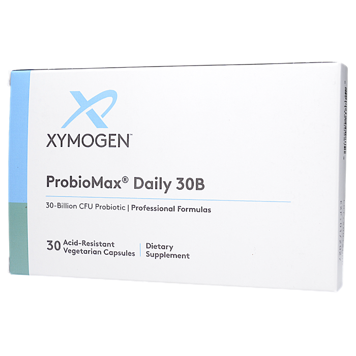 Xymogen ProbioMax Daily 30B, 30 capsules, front of box