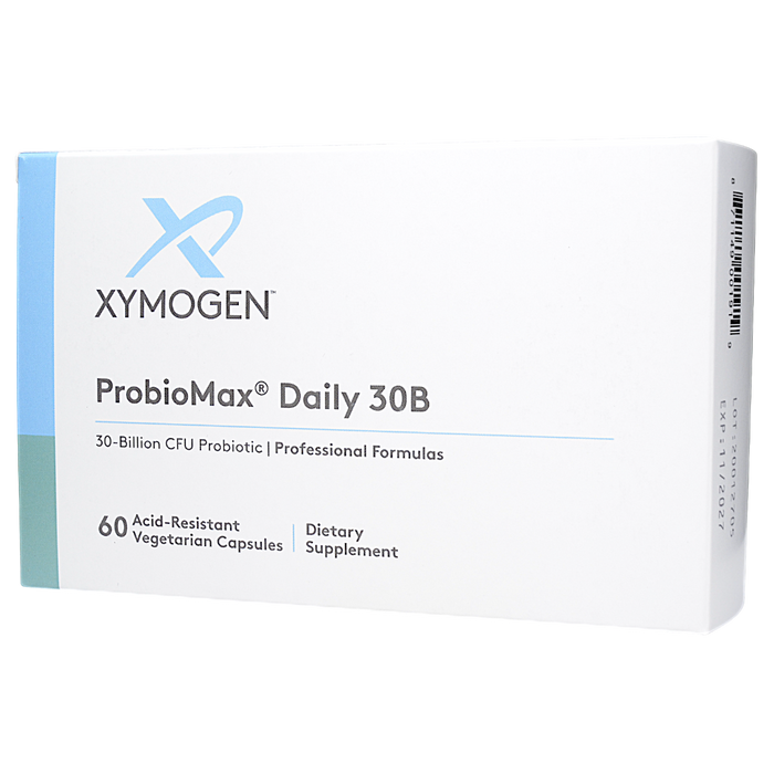 Xymogen ProbioMax Daily 30B, 60 capsules, front of box