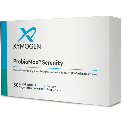 Xymogen ProbioMax Serenity, 30 capsules, front of box