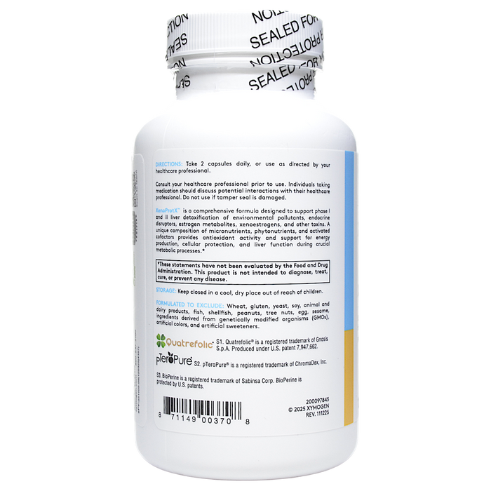 Xymogen XenoProtX 120 capsules directions label
