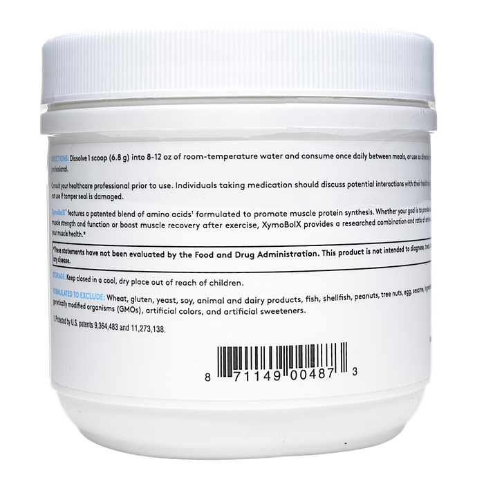 Xymogen XymoBolX Lemon powder 30 servings directions label