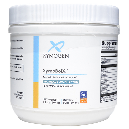 Xymogen XymoBolX Lemon powder, 30 servings, front of canister