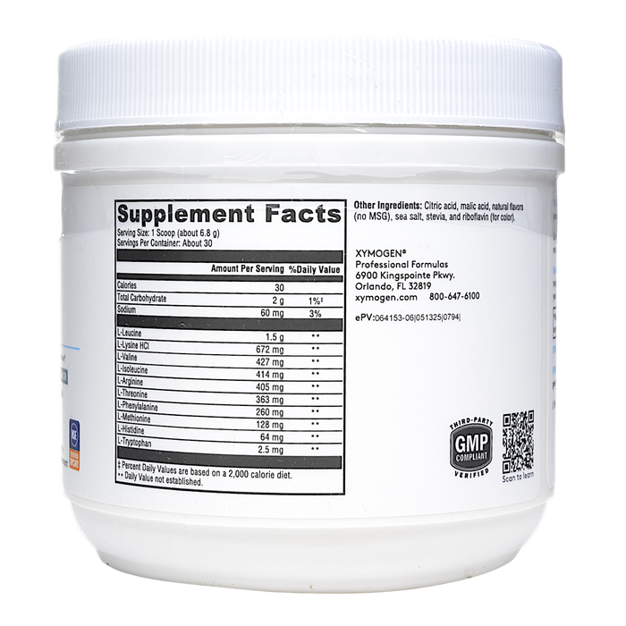 Xymogen XymoBolX Lemon powder 30 servings supplement facts label
