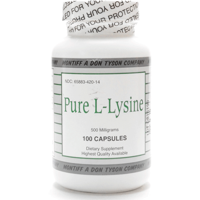 Montiff, Pure L-Lysine 500 mg 100 capsules