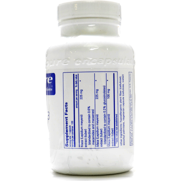 Pure Encapsulations, Maca-3 120 capsules Supplement Facts