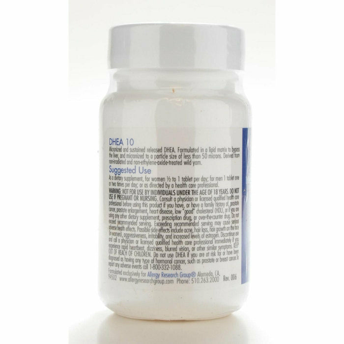 DHEA 10 mg 60 tabs by Allergy Research Group Suggested Use