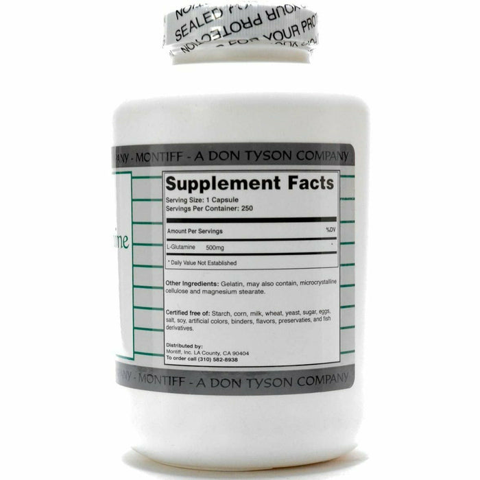 Pure L-Glutamine 500 mg 250 caps by Montiff