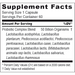 Advanced EnteroPro 60 vcaps by Longevity Science Supplement Facts Label