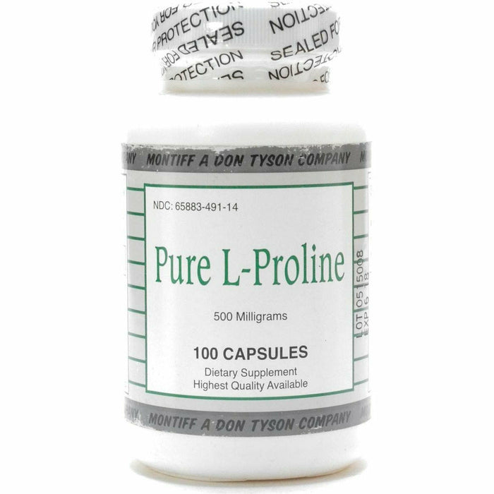 Pure L-Proline 500 mg 100 caps