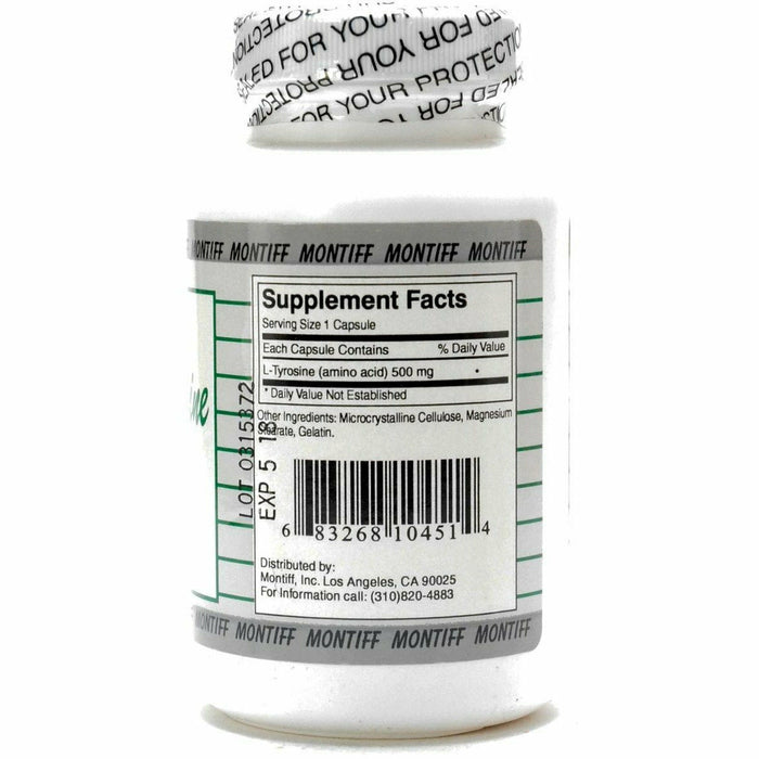 Pure L-Tyrosine 500 mg 100 caps by Montiff