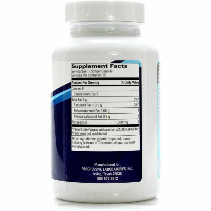 Flax Oil 1000 mg 90 gels by Progressive Labs