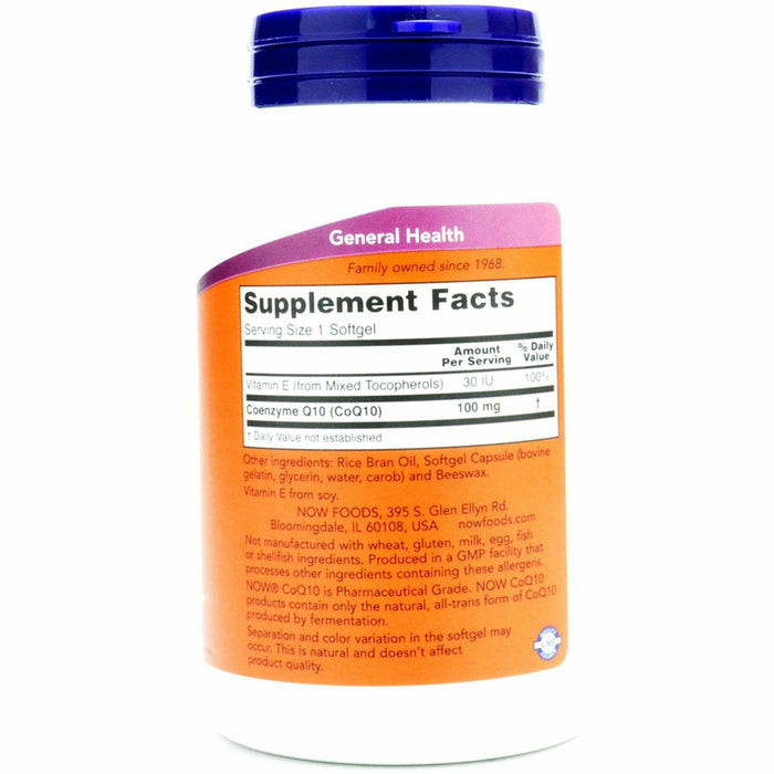 CoQ10 100 mg 150 softgels by NOW