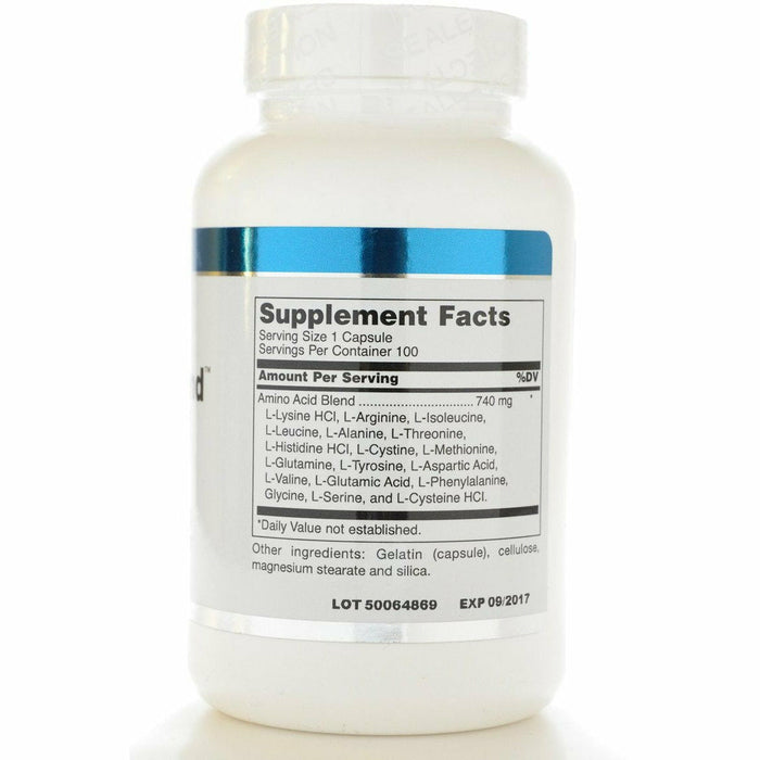 Douglas Labs, Aminoblend 100 Capsules Supplement Facts Label