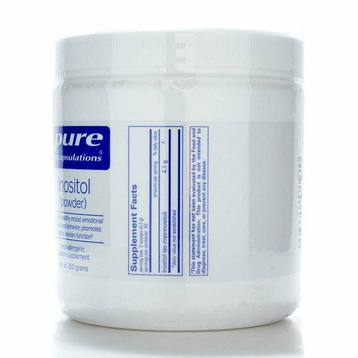 Inositol (powder) Supplement Facts Label