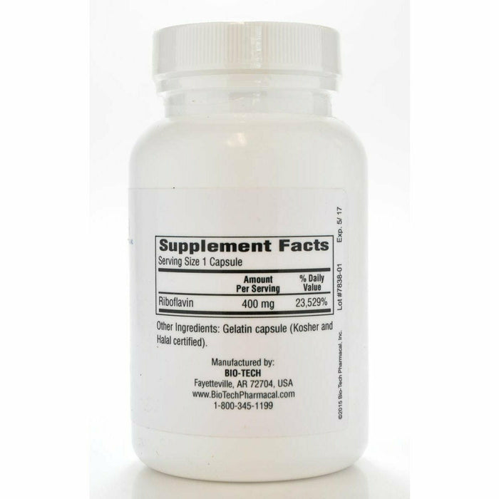 Vitamin B-2 400 mg 100 caps by Bio-Tech