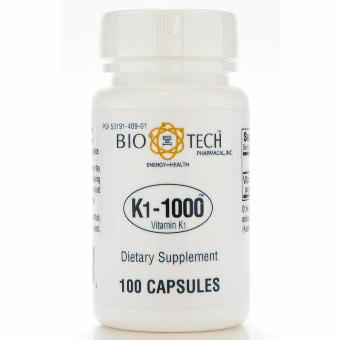 Bio-Tech, K1-1000 (Vitamin K-1) 100 caps