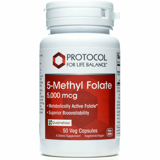 Protocol, 5-Methyl Folate 5,000 mcg 50 vcaps