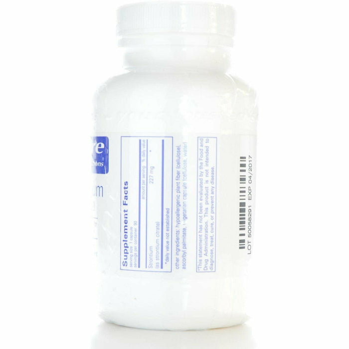 Pure Encapsulations, Strontium 227 mg 90 capsules Supplement Facts