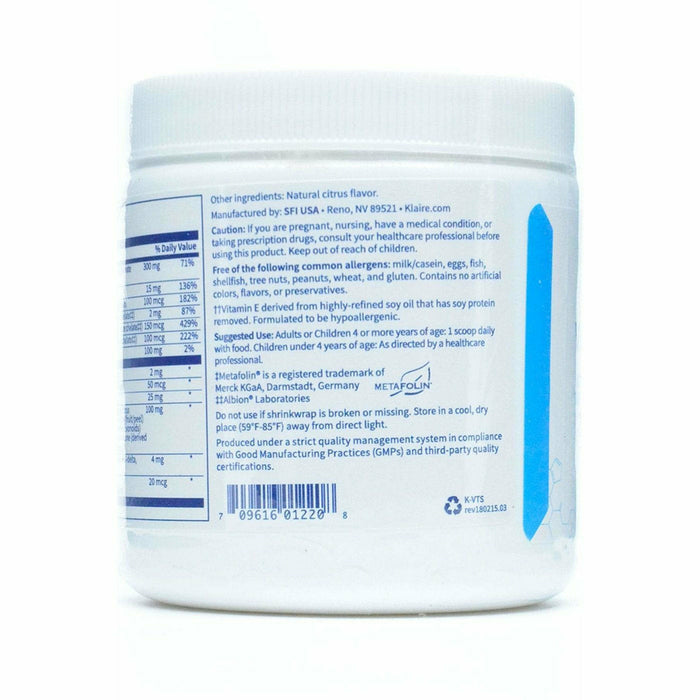 VitaSpectrum Powder (Citrus) 165 g (30 Servings) by Klaire Labs