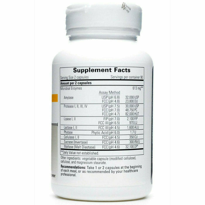 Integrative Therapeutics, Similase 180 capsules Supplement Facts