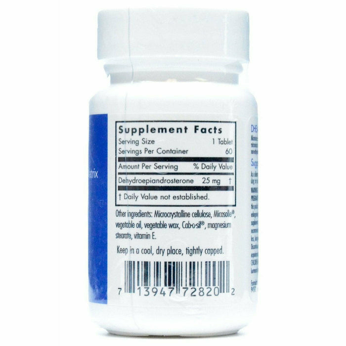 DHEA 25 mg 60 tabs by Allergy Research Group Supplement Facts