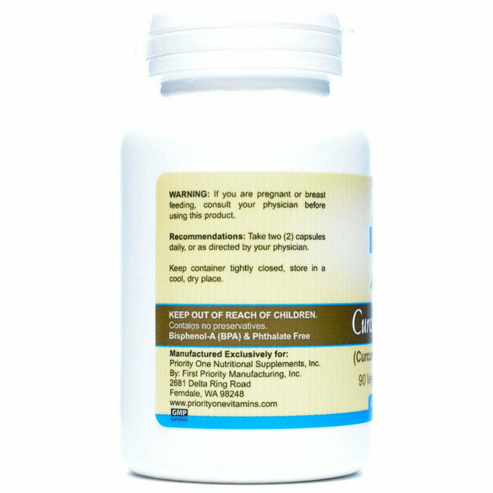 Curcumin 1000 mg 90 vcaps by Priority One Vitamins