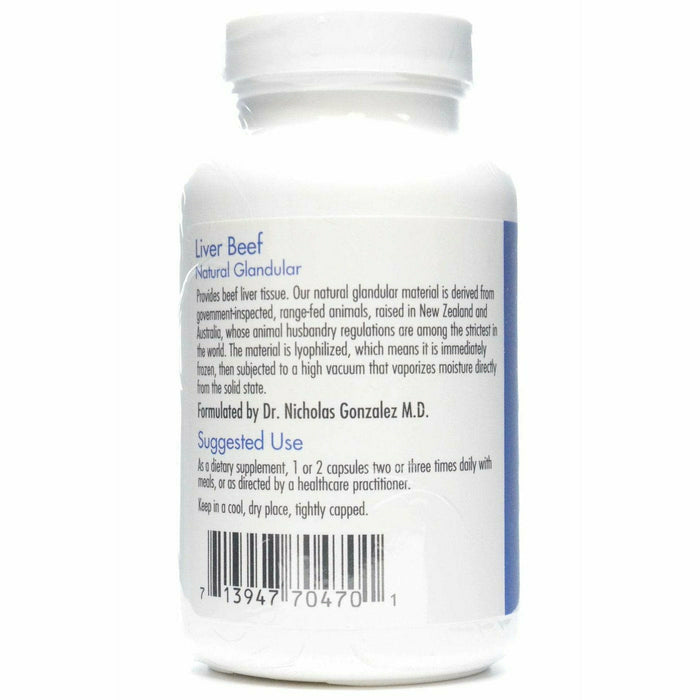Liver Beef 1000 mg 125 vcaps by Allergy Research Group Suggested Use