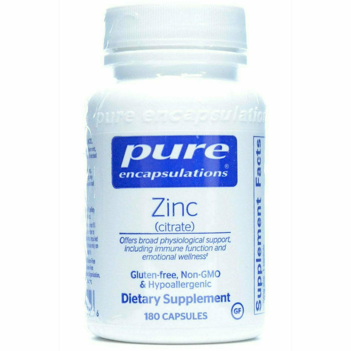 Pure Encapsulations, Zinc (citrate) 180 capsules