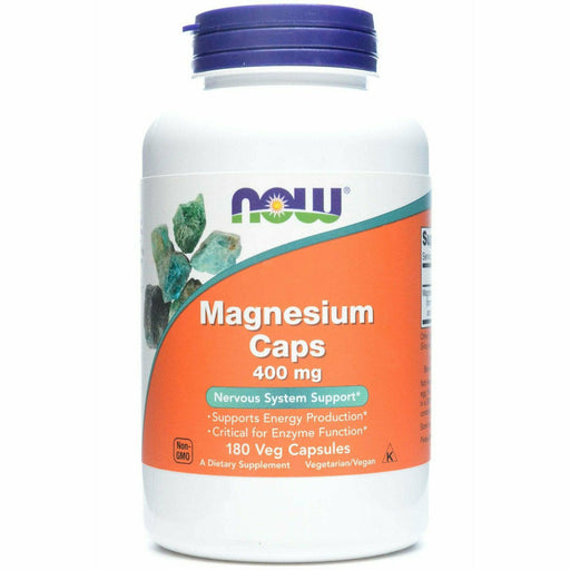 NOW, Magnesium Caps 400 mg 180 caps