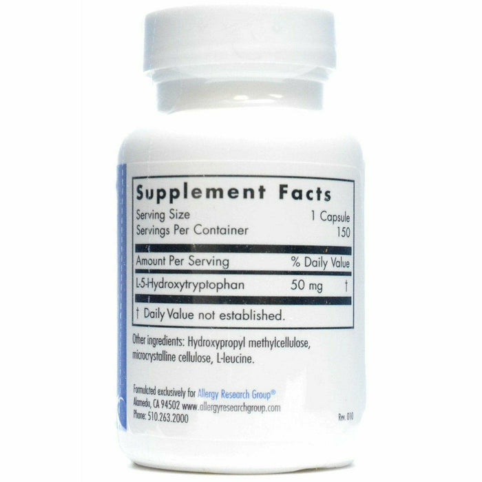 5-HTP 50 mg 150 caps by Allergy Research Group Supplement Facts