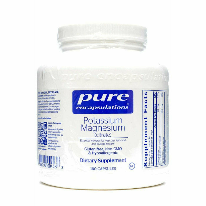 Pure Encapsulations, Potassium Magnesium (citrate) 180 vcaps