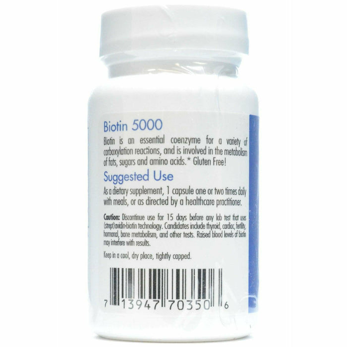 Biotin 5000 mcg 60 caps by Allergy Research Group