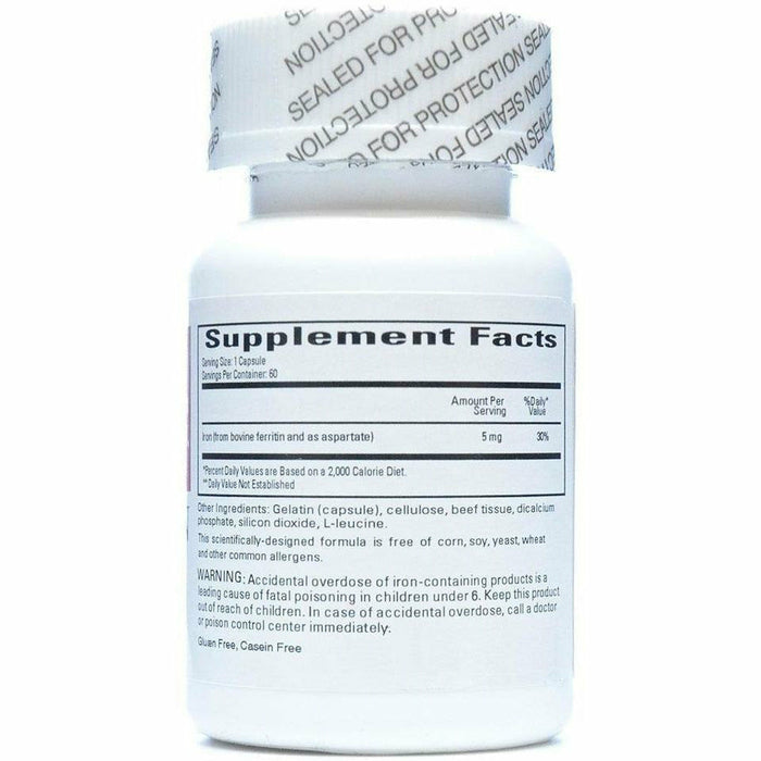 Ferritin Fe 5 mg 60 caps by Ecological Formulas