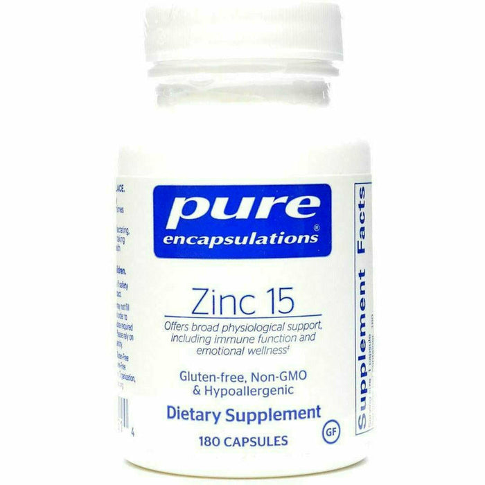 Pure Encapsulations, Zinc 15 180 capsules