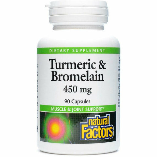 Natural Factors, Turmeric & Bromelain 450 mg 90 caps