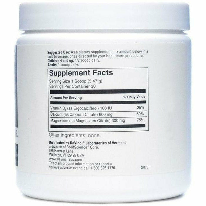 Cal-Mag Citrate Powder 5.78 oz by Davinci Labs Supplement Facts