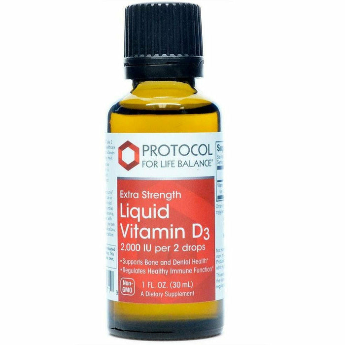 Protocol For Life Balance, Liquid Vitamin D-3 2,000 IU 1 oz