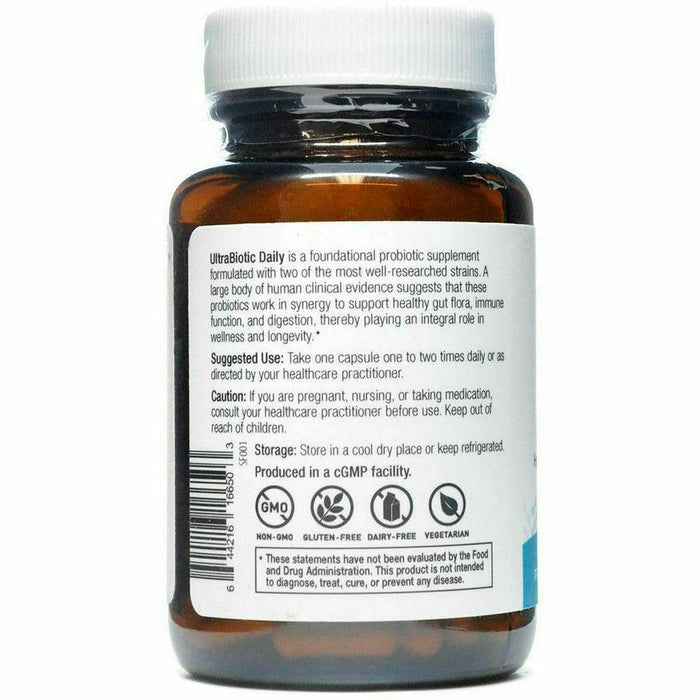 Nutri-Dyn, UltraBiotic Daily 60 capsules Suggested Use Label
