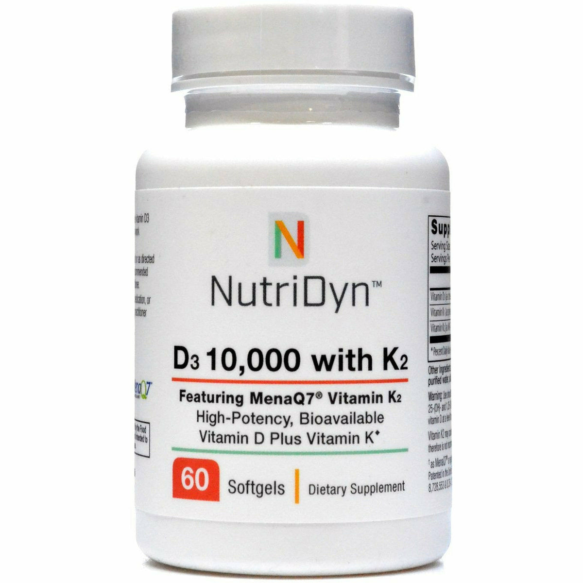 Nobi Nutrition Vitamin K2 + D3 Capsules, 60ct