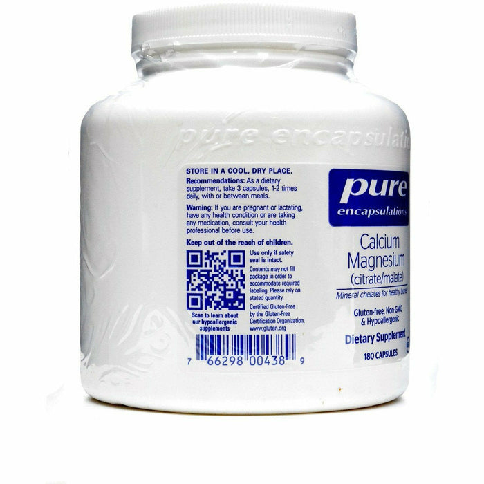 Cal/Mag Citrate Malate 180 vcaps by Pure Encapsulations