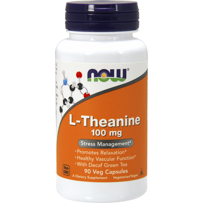 NOW, L-Theanine 100 mg 90 vcaps