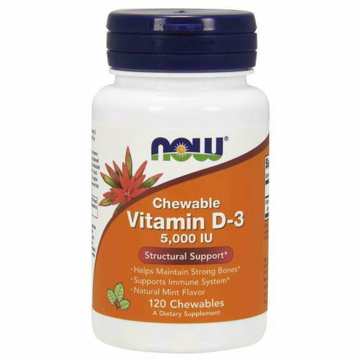 Vitamin D-3 5000 IU 120 chews by NOW