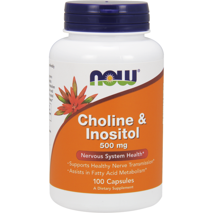 NOW, Choline & Inositol 500 mg 100 caps