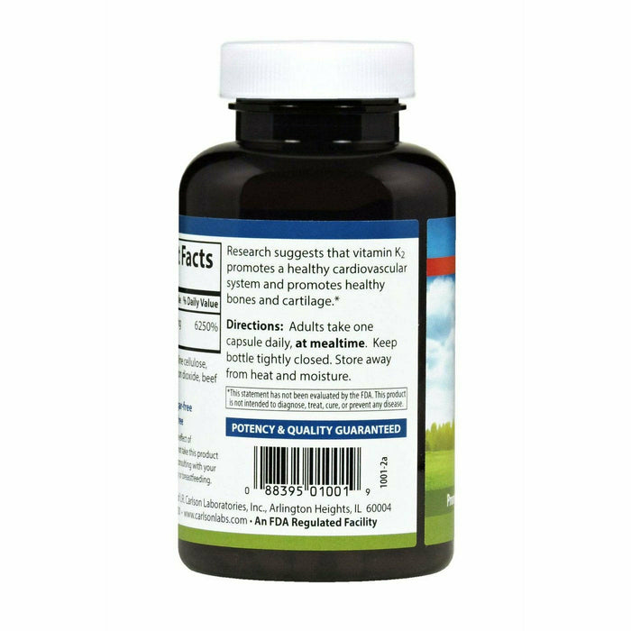 Vitamin K2 5 mg 180 caps by Carlson Labs