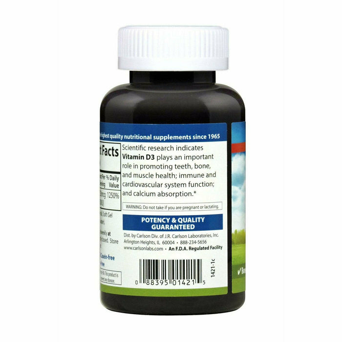 Vitamin D3 10,000 IU 120 gels by Carlson Labs