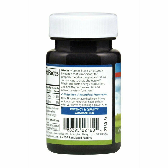 Niacin 50 mg 100 tabs by Carlson Labs