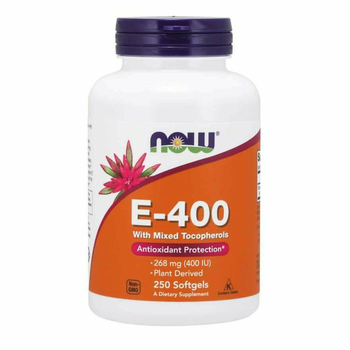 E-400 (Mixed Tocopherols) 250 softgels by NOW