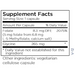 L-Methylfolate 5 mg 90 caps by Metabolic Maintenance Supplement Facts