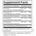 Spaz Out 90 caps by Metabolic Maintenance Supplement Facts Label