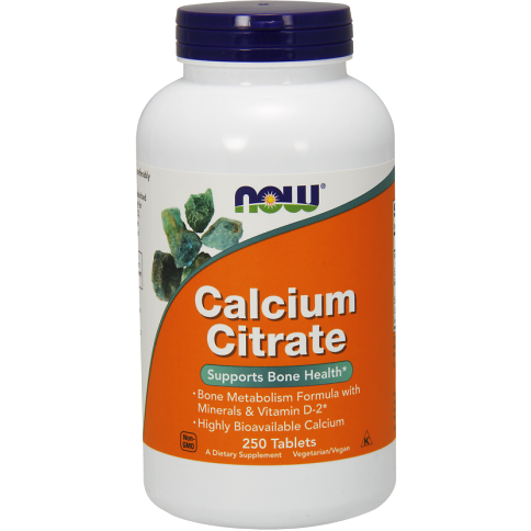 NOW, Calcium Citrate 250 tabs